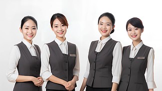 光影之间 多人酒店服务人员群像摄影的艺术与价值